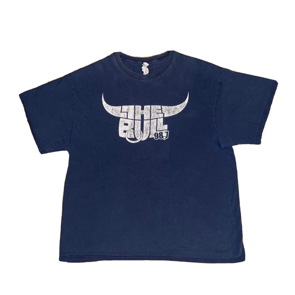 Vintage 98.7 The Bull radio station tee